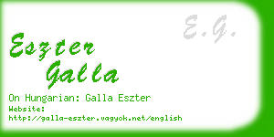 eszter galla business card